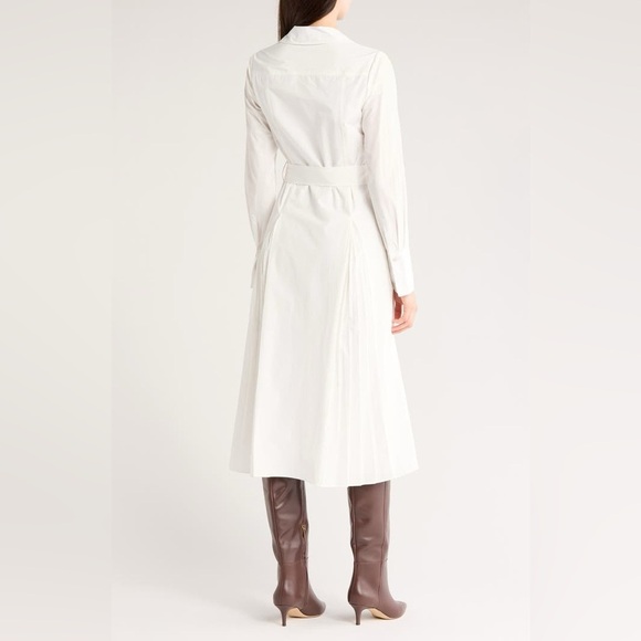 Derek Lam 10 Crosby Annette Long-Sleeve Pleated Shirtdress NWT - Picture 6 of 6
